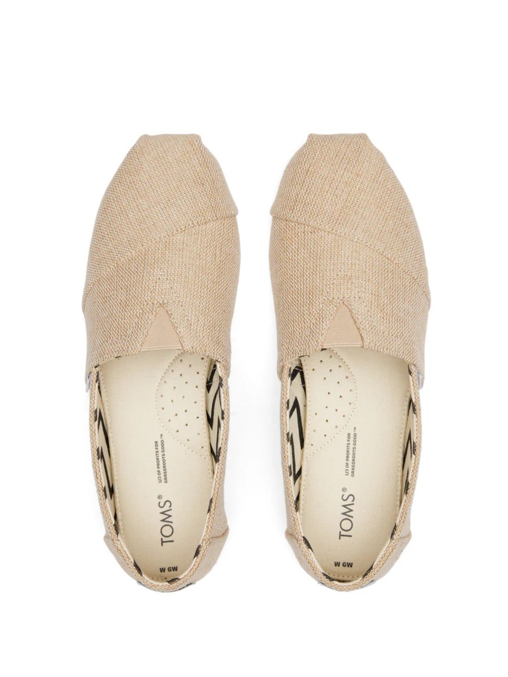 Toms Beige Canvas Espadrille Slip-Ons